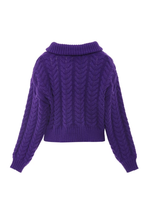 Mymo Strickjacke Damen lila - Image 2