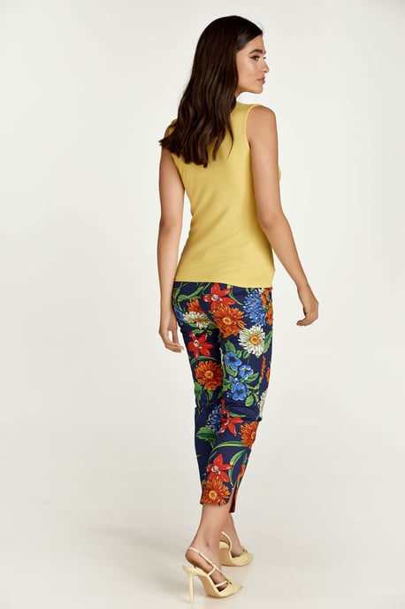 Dark Yellow Wrap Top in Micromodal