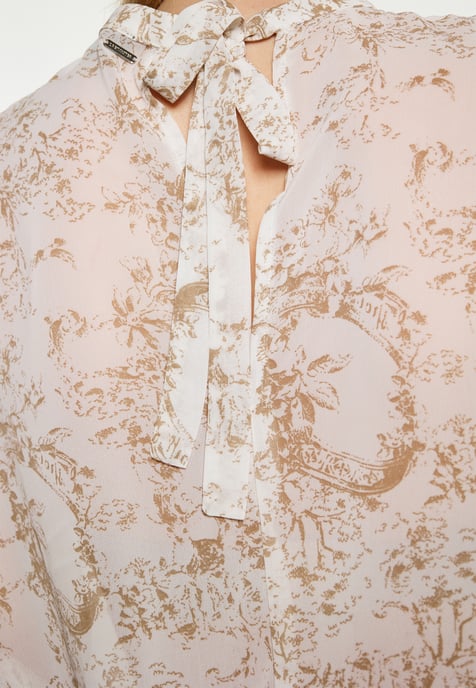 Dreimaster Bluse Damen sand weiss - Image 5