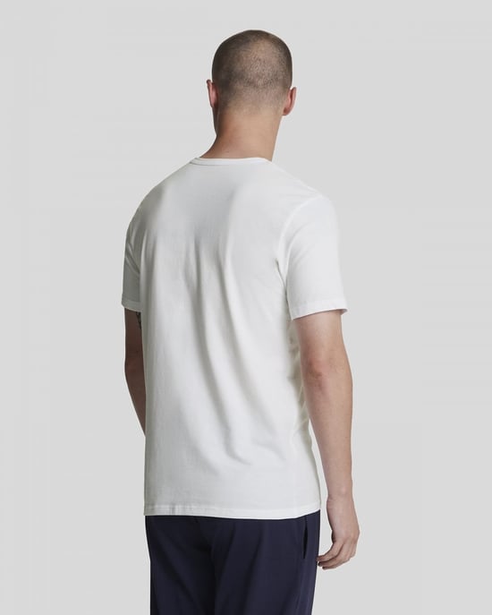 Lyle & Scott – Basic-Lounge-T-Shirt im 3er-Pack – Weiß - Image 3