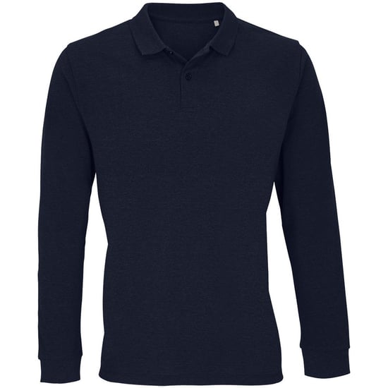 SOLS - "Planet" Poloshirt für Herren/Damen Unisex Langärmlig (Dunkelblau) - Image 1