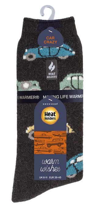 Herren Fun Hobby Socken | Heat Holders Lite | Novelty Fluffy Fleece gefüttert Thermosocken für Winter - Transport - Image 2