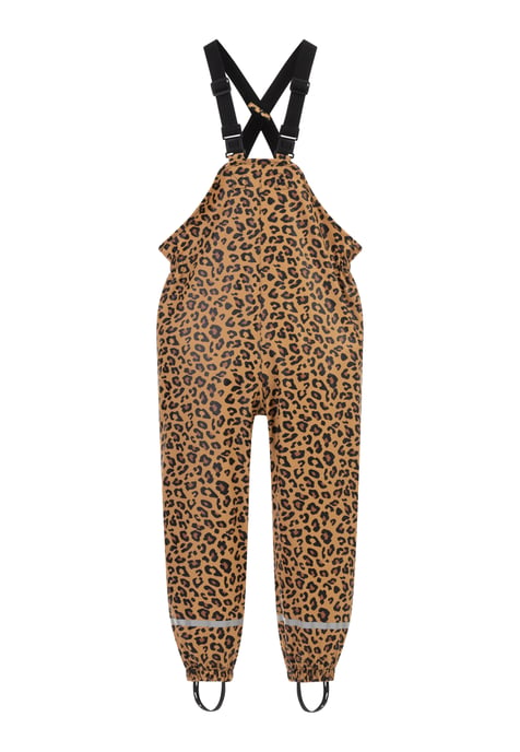 Schmuddelwedda Regenhose Mädchen Schwarz Beige Leo - Image 1