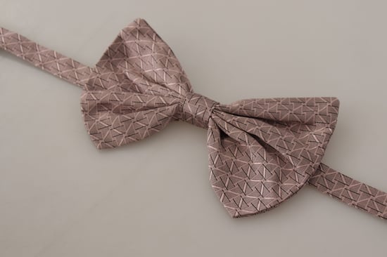 Dolce & Gabbana Graue Fantasieprint Verstellbare Nacken Papillon Schleife Herren Krawatte - Image 5