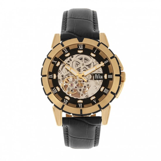 Reign Philippe Automatik Skelett-Lederarmbanduhr - Image 1