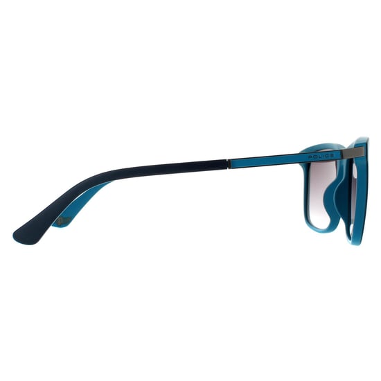 Police Square Unisex Blau Türkis Gradient Verspiegelte Sonnenbrille 90041091 - Image 4