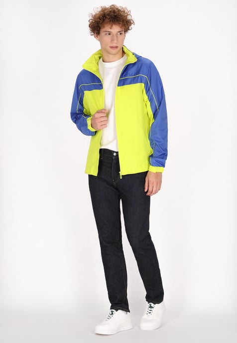Mo Jacke Herren Limette Königsblau - Image 2