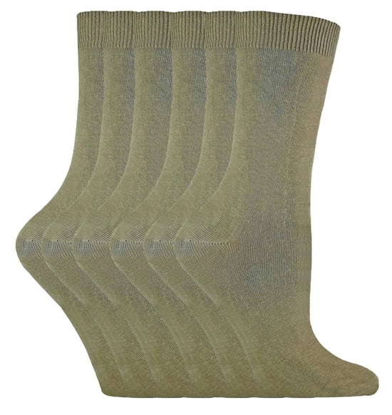 Sock Snob - 6 Paar Damen einfarbige Baumwollsocken - Image 1