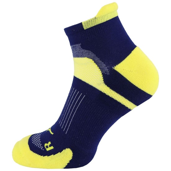 Mizuno Race Low Gelb/Marineblaue Laufsocken für Herren - Image 2