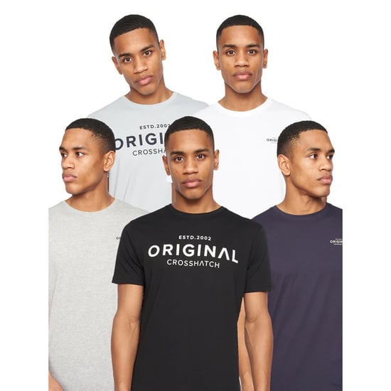 Crosshatch - "Wester" T-Shirt für Herren(5er-Pack) (Bunt) - Image 1