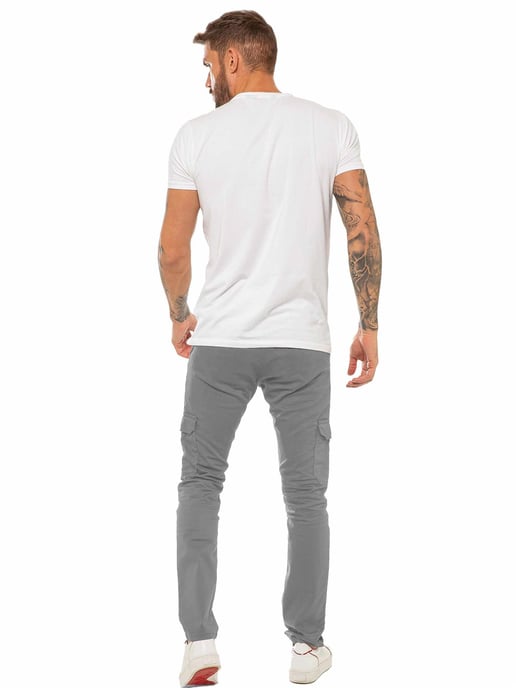 Enzo Herren Cargo Combat Chinos - Image 5