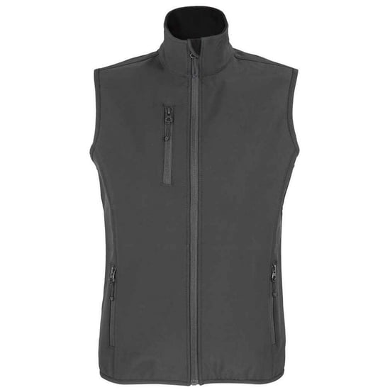 SOLS Womens/Ladies Falcon Softshell Recycled Body Warmer (Holzkohle) - Image 1