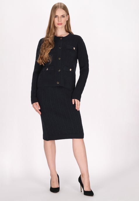 Dreimaster Cardigan Damen Marine - Image 2