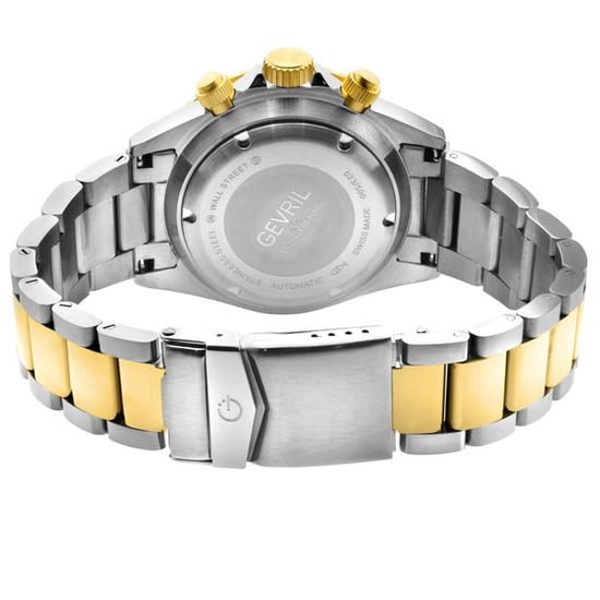 Gevril Herren 4151A Wall Street Chronograph Schweizer Automatikuhr ETA Valjoux 7750 Blaues Zifferblatt - Image 2