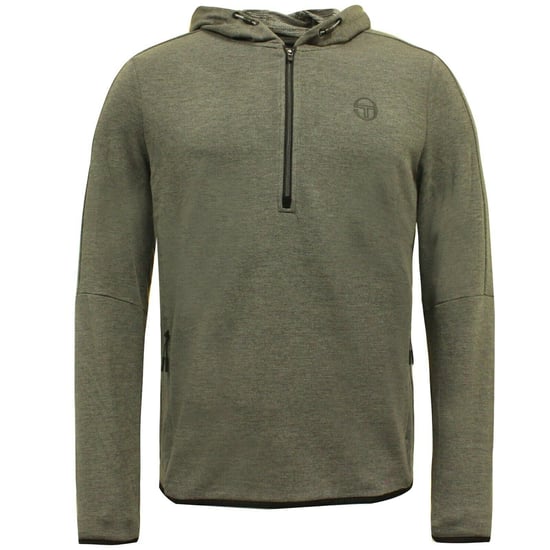 Sergio Tacchini Idra Half Zip Up Mens Hoodie Jumper Grey 37678 941 A113D