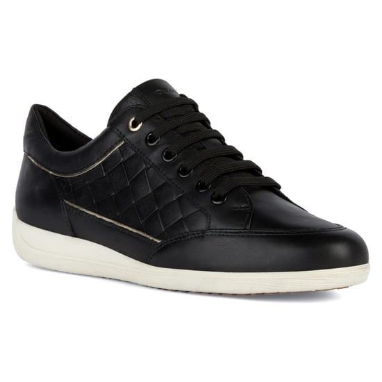 Geox D MYRIA Kunstleder Damenschwarze Turnschuhe - Image 1