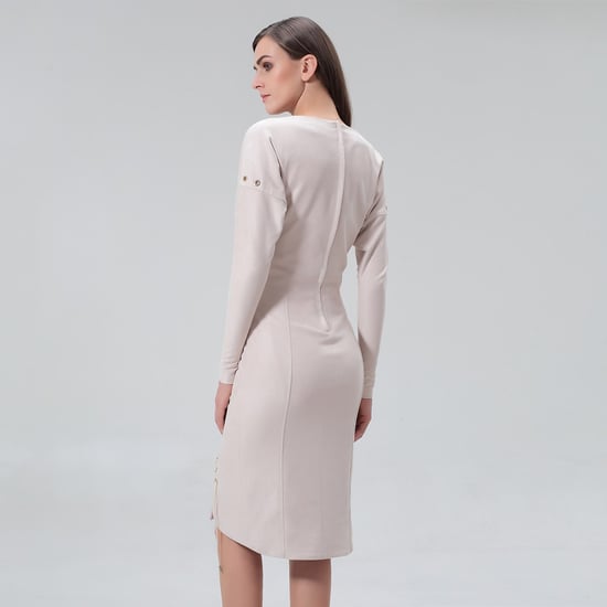 Saumschnürung gerades Kleid - Image 3