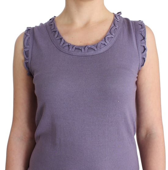 John Galliano Robe en jersey de coton violet pour femme - Image 5