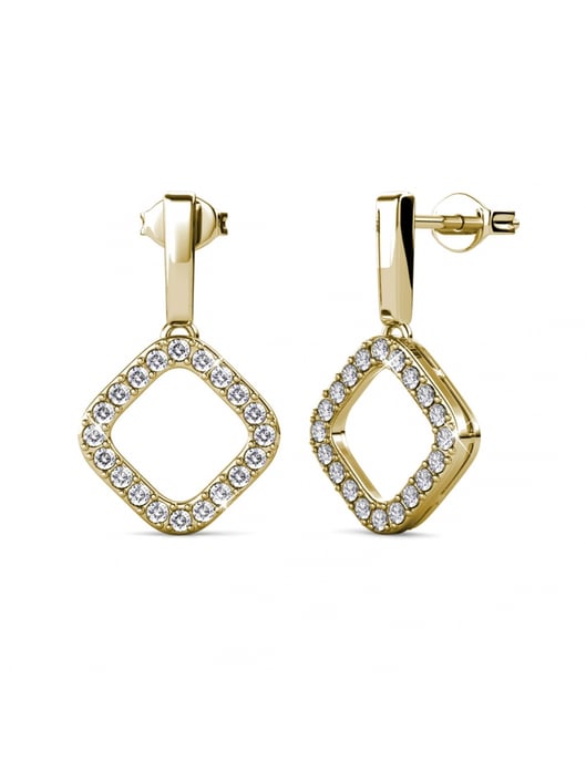 Irina Ohrringe - Gold und Kristall - Image 1