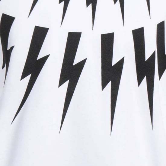 Neil Barrett Fair Isle Thunderbolt Sweatshirt in Übergröße Weiß - Image 3