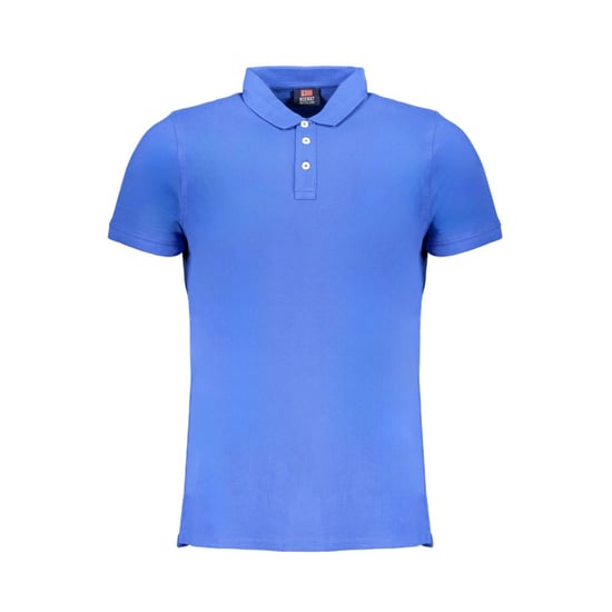 Norwegen 1963 Blaues Baumwoll-Polo-Hemd für Herren - Image 1