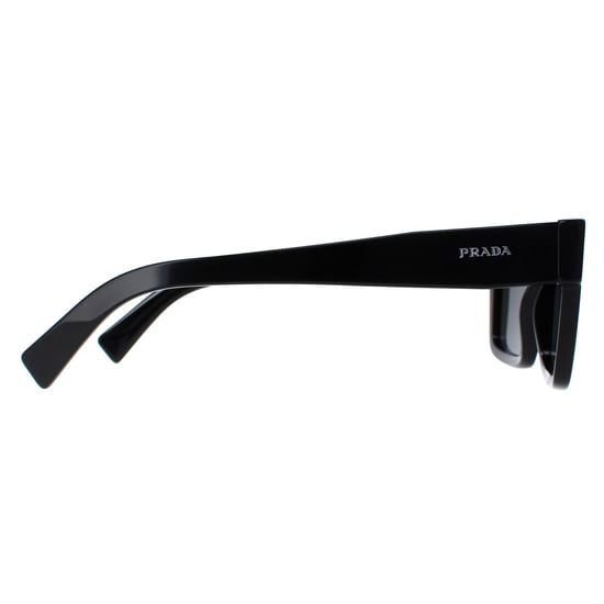 Prada Rectangle Mens Black Dark Grey PR19WS