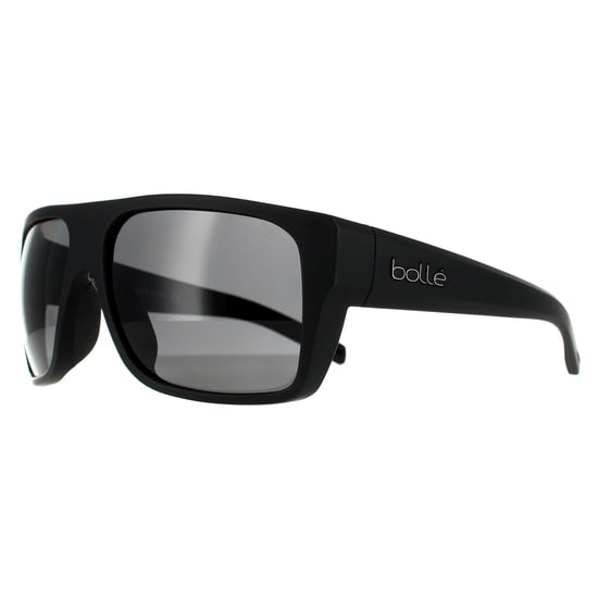Bolle Square Mens Matte Black TNS Grey Polarized Sonnenbrille - Image 2