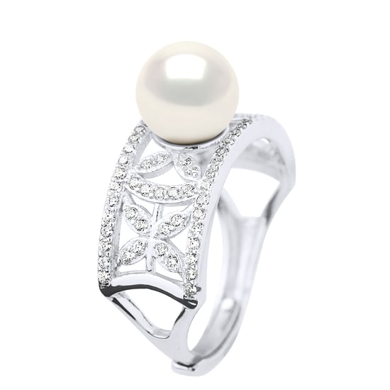 Ringschmuck - Echte Süßwasser-Zuchtperle, rund 8-9 mm - Image 1