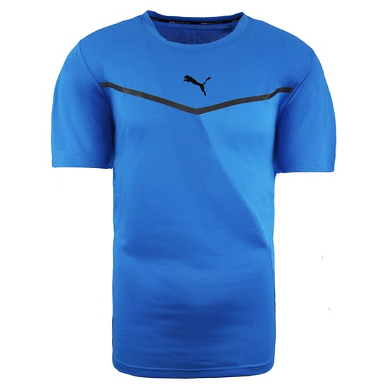 Puma Dry Cell Thermo R+ BND Running Short Sleeve CrewNeck Blue Men Tee 519400 03