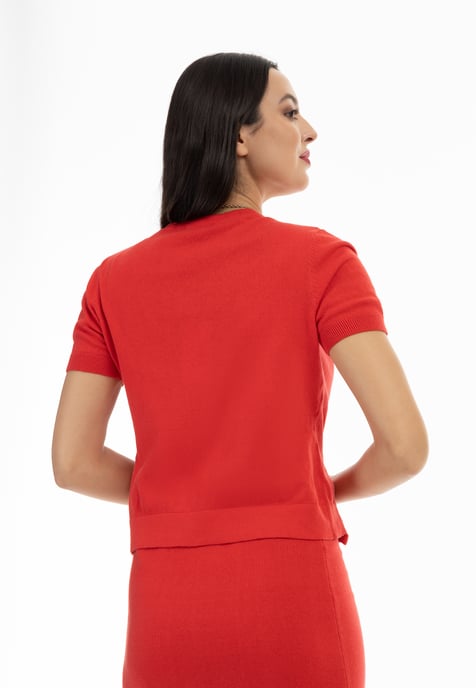 faina short sleeve sweater