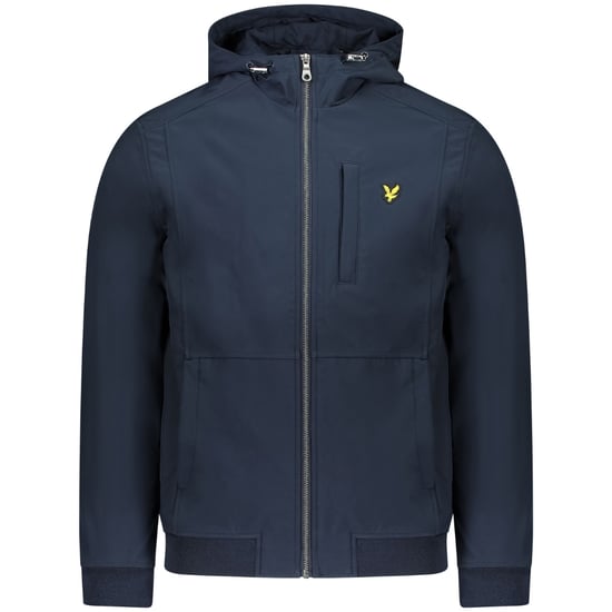 Dunkelblaue Softshelljacke mit Lyle & Scott-Logo - Image 1