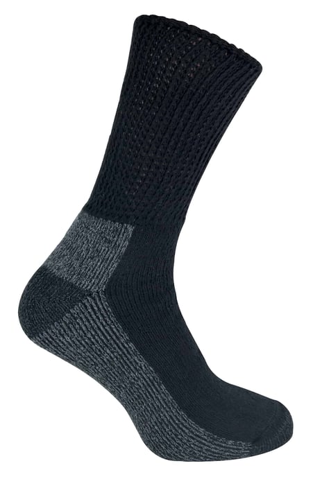 3 Paar Herren Loose Top Komfort gepolstert Baumwolle Diabetiker Arbeit Socken - Image 1
