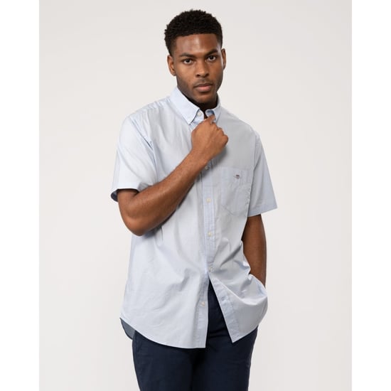 GANT Mens Regular Fit Short Sleeve Poplin Shirt - Image 1