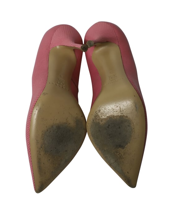 Casadei Spitzer Stiletto-Absätze aus rosanem Leder - Image 5