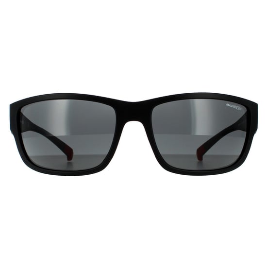 Arnette Rectangle Mens Matte Black Dark Grey Sunglasses