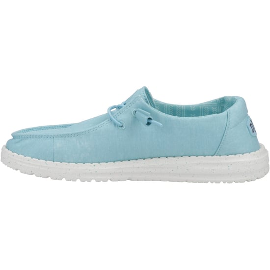 HEYDUDE Wendy Canvas 100% Baumwolle Damen Türkis Loafers - Image 4