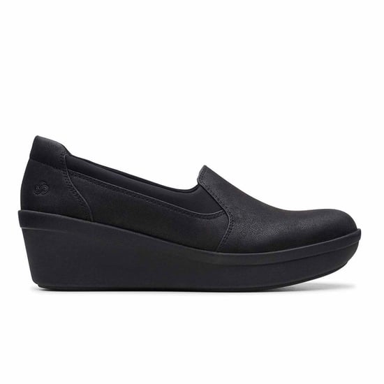 Clarks Schritt Rose Moon Damen schwarze Schuhe - Image 1