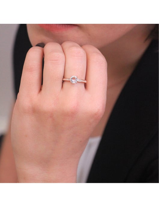 Elise Ring - Roségold und Kristall - Image 2