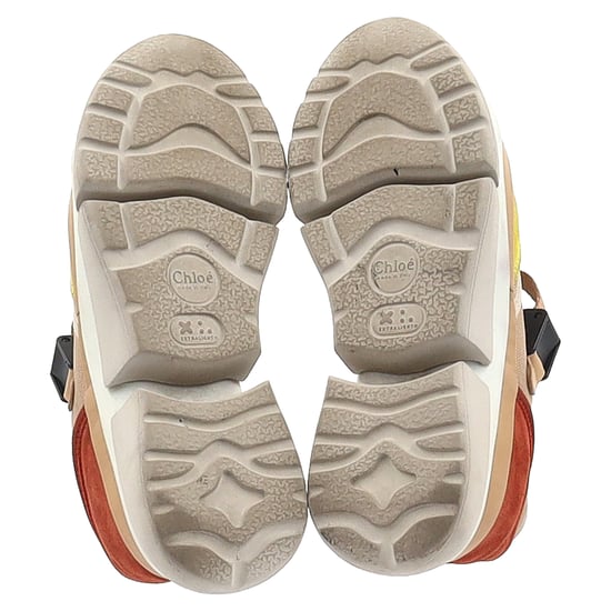Chloé Sonnie Low-Top Sneaker aus mehrfarbigem Leder und Netzstoff - Image 6