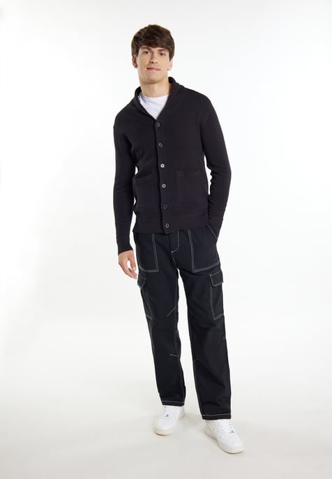 Mo Strickjacke Herren Schwarz - Image 2