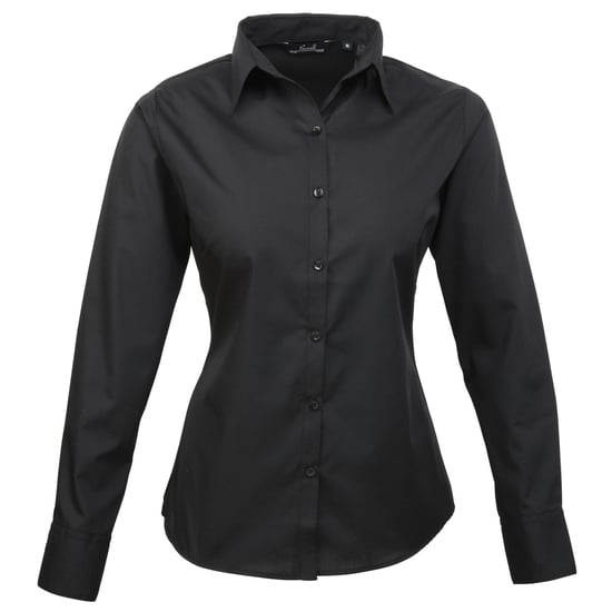 Premier - Bluse für Damen Langärmlig (Schwarz) - Image 1