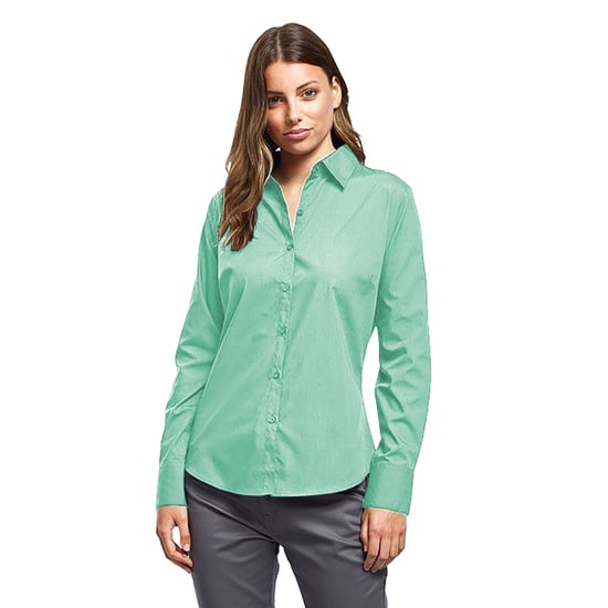 Premier - Bluse für Damen Langärmlig (Wasserblau) - Image 3