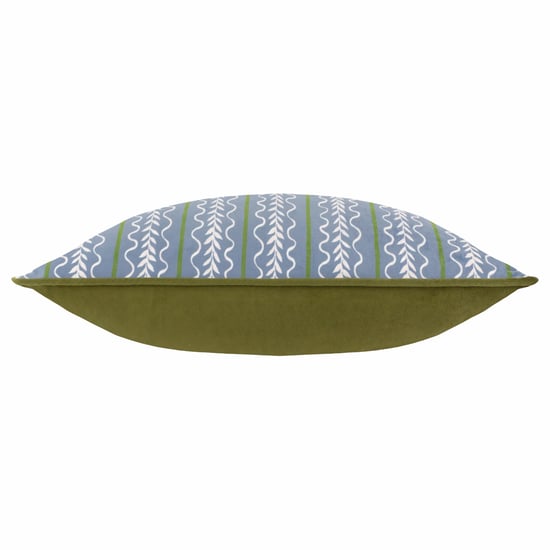 Wylder Albera Stripe Piped Velvet Feather Filled Cushion
