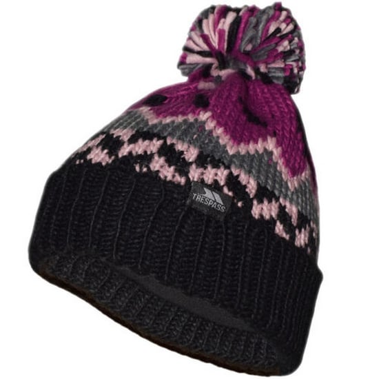 Trespass Kinder Twiglet Chunky Strickfleece-Mütze (Lila Orchidee) - Image 1