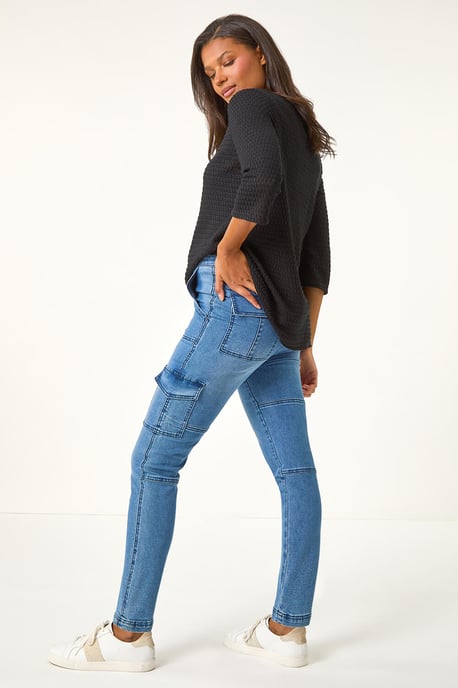 Crochet Knit Stretch Tunic Top