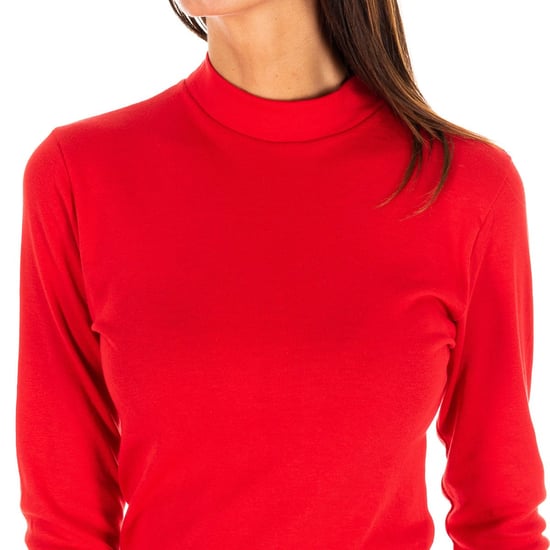 Long-sleeved T-shirt with half-high collar 1625-M women