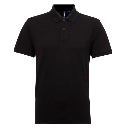 Asquith & Fox Herren Kurzarm Performance Blend Polo Shirt (Schwarz) - Image 1