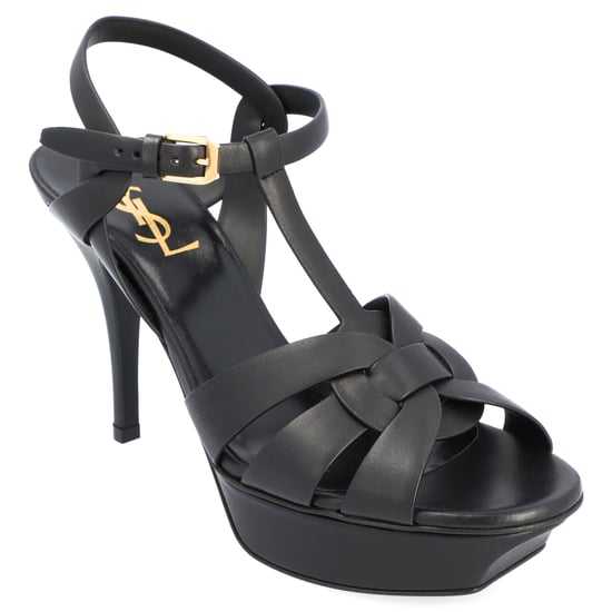 Saint Laurent Tribute Plattform-Sandalen Schwarz - Image 1