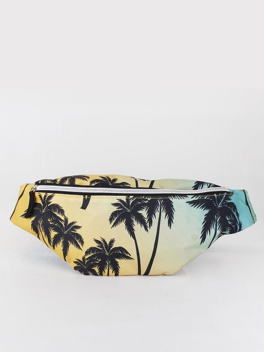Multicolour Palm Print Cross Body Bag