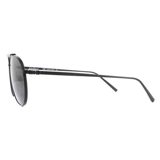 Salvatore Ferragamo Sunglasses SF201S 002 Matte Black Grey